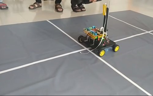 Chuẩn bị cho cuộc thi Robot dò đường chủ đề "Chung tay đẩy lùi COVID19" của Khoa KT Điện - ĐH Đông Á